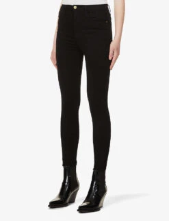 FRAME Ali High-rise Cigarette Jeans -Whistles Shop 1057 3005669 AHRSKC208NOIR NOIR ALT02
