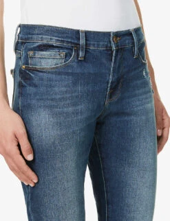 FRAME Le Garcon Mid-rise Straight Jeans -Whistles Shop 1057 3005669 LGJ779 AZURE ALT04