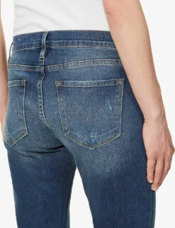 FRAME Le Garcon Mid-rise Straight Jeans -Whistles Shop 1057 3005669 LGJ779 AZURE ALT05