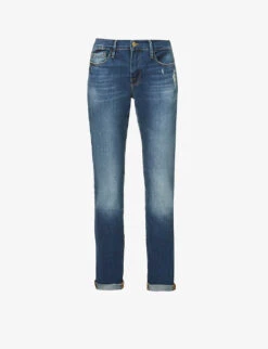 FRAME Le Garcon Mid-rise Straight Jeans