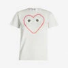 Comme Des Garçons Play Logo-print Cotton-jersey T-shirt -Whistles Shop 1154 2000022 P1T265 GREY ALT10