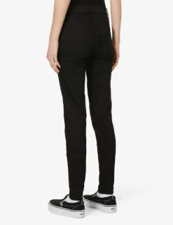 7 For All Mankind Illusion Luxe Skinny High-rise Jeans -Whistles Shop 150 2001497 SWZ5260BF RINSEDBLACK ALT03