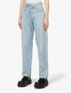 AGOLDE Criss Cross Straight Mid-rise Jeans 9 AGOLDE Criss Cross Straight Mid-rise Jeans -Whistles Shop 150 3001637 A097983 SUBURBIA ALT02