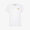 Comme Des Garçons Play Heart-embroidered Cotton T-shirt -Whistles Shop 236 2000022 P1T215 S WHITE M