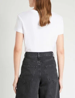 Zadig & Voltaire Logo-print Cotton T-shirt -Whistles Shop 669 10175 PWGTR1802F BLANC ALT02