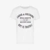 Zadig & Voltaire Logo-print Cotton T-shirt -Whistles Shop 669 10175 PWGTR1802F BLANC ALT10