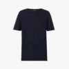 Joseph Round-neck Cashmere T-shirt -Whistles Shop R03658518 NAVY M