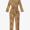 Whistles Animal-print Woven Jumpsuit -Whistles Shop R03676904 MULTICOLOUR ALT10
