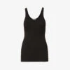 JAMES PERSE The Daily Stretch-cotton Tank Top -Whistles Shop R03707427 BLACK ALT10