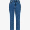 Whistles Authentic Slim-leg High-rise Cropped Organic-denim Jeans -Whistles Shop R03731068 BLUE M