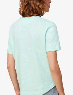 Whistles Emily Ultimate Cotton T-shirt -Whistles Shop R03744691 ALT02