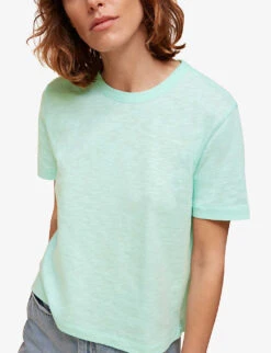 Whistles Emily Ultimate Cotton T-shirt -Whistles Shop R03744691 ALT05