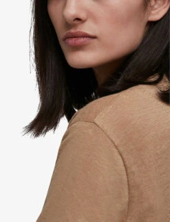 Whistles Ultimate Linen T-shirt -Whistles Shop R03747157 CREAM ALT03