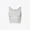 Ribbed Stretch-cotton Tank Top -Whistles Shop R03766871 S LIGHTHEATHERGREY M