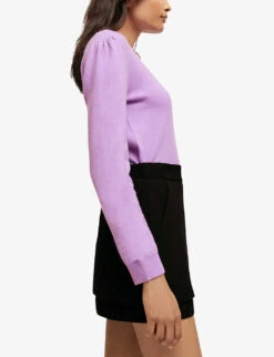 Maje Pamo Skirt-style Shorts -Whistles Shop R03787236 NOIRGRIS ALT03