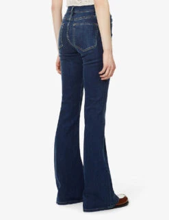 FRAME Le High Flare High-rise Stretch-denim Jeans -Whistles Shop R03809274 DUBLIN ALT03