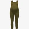 Maternity The Kate Sleeveless Stretch-woven Unitard -Whistles Shop R03811961 OLIVE M