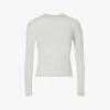 Round-neck Long-sleeve Stretch-cotton Jersey Top -Whistles Shop R03869401 S LIGHTHEATHERGREY M
