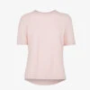 Whistles Emily Ultimate Crewneck Cotton-jersey T Shirt -Whistles Shop R03933342 PALEPINK M