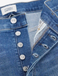 CITIZENS OF HUMANITY Isola Faded Flared High-rise Stretch Denim-blend Jeans -Whistles Shop R03943727 LAWLESS ALT06