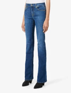 7 For All Mankind Bootcut Mid-rise Stretch-denim Jeans 10 7 For All Mankind Bootcut Mid-rise Stretch-denim Jeans -Whistles Shop R03955417 DUCHESS ALT02