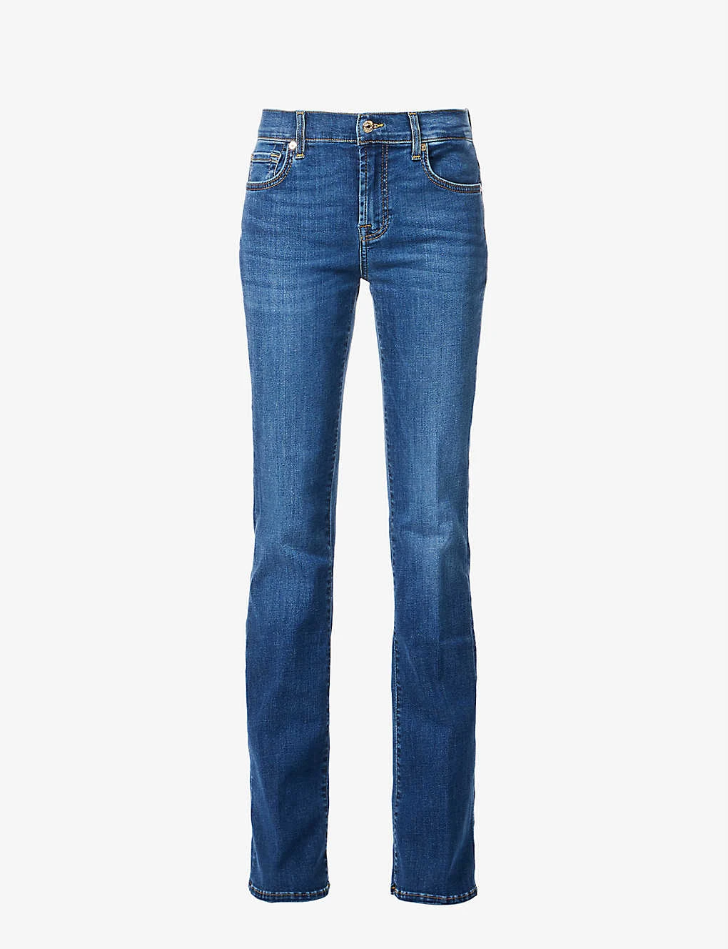 7 For All Mankind Bootcut Mid-rise Stretch-denim Jeans 3 7 For All Mankind Bootcut Mid-rise Stretch-denim Jeans