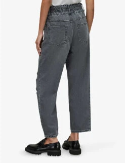 AllSaints Hailey Straight-leg High-rise Organic-cotton Jeans -Whistles Shop R03968519 WASHEDGREY ALT03