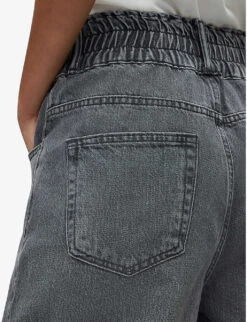 AllSaints Hailey Straight-leg High-rise Organic-cotton Jeans -Whistles Shop R03968519 WASHEDGREY ALT05