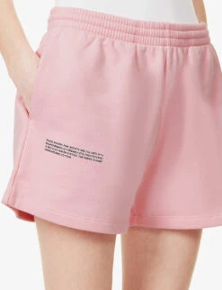 365 Signature High-rise Organic-cotton Sweat Shorts -Whistles Shop R03972141 SAKURAPINK ALT04