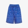 Whistles Bandana Floral-print High-rise Organic Cotton Shorts -Whistles Shop R03981354 MULTICOLOURED M