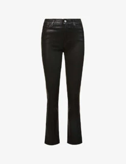 Paige Cindy Straight-leg High-rise Rayon-blend Jeans