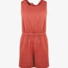 Sweaty Betty Harlow Tie-back Cotton-blend Playsuit -Whistles Shop R03995065 COPPERPINK M