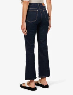 Joseph Duke Flared Cropped Stretch-cotton Jeans -Whistles Shop R03996180 INDIGO ALT03