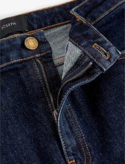 Joseph Duke Flared Cropped Stretch-cotton Jeans -Whistles Shop R03996180 INDIGO ALT06