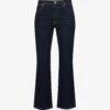 Joseph Duke Flared Cropped Stretch-cotton Jeans -Whistles Shop R03996180 INDIGO M