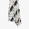 Ted Baker Selenia Horse-print Asymmetric Bias-cut Woven Midi Skirt -Whistles Shop R03999032 WHITE M