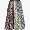 Gazania Carabiner Upcycled-polyester Midi Skirt -Whistles Shop R04058965 STRIPEMULTI M
