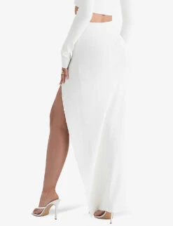 Gioia High-rise Stretch-knit Maxi Skirt -Whistles Shop R04060770 IVORY ALT03