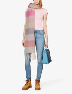 Levis 721 Contrast-stitch Tapered High-rise Stretch-denim Jeans -Whistles Shop R04062388 BLUEWAVELIGHT ALT01