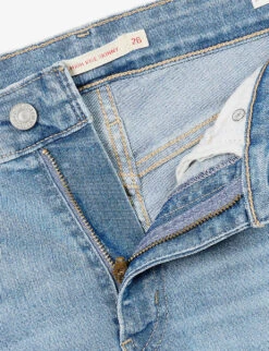 Levis 721 Contrast-stitch Tapered High-rise Stretch-denim Jeans -Whistles Shop R04062388 BLUEWAVELIGHT ALT06