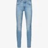 Levis 721 Contrast-stitch Tapered High-rise Stretch-denim Jeans -Whistles Shop R04062388 BLUEWAVELIGHT M