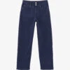 Ikks Cropped Straight-leg High-rise Stretch-denim Jeans -Whistles Shop R04063206 DARKBLUE M