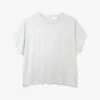 Notch-bag Relaxed-fit Cotton T-shirt -Whistles Shop R04067994 SKYBLUE M