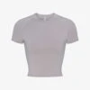 New Vintage Cropped Stretch-cotton T-shirt