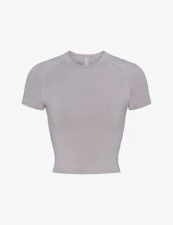 New Vintage Cropped Stretch-cotton T-shirt