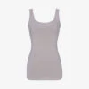 Vintage Scoop-neck Stretch-cotton Tank Top -Whistles Shop R04068466 HEATHERGREY M