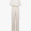 Reiss Koa Drape-armhole Woven Bridal Jumpsuit -Whistles Shop R04070737 IVORY M