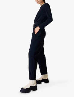Sweaty Betty Explorer Tapered-leg Stretch-woven Jumpsuit -Whistles Shop R04074783 BLACK ALT02