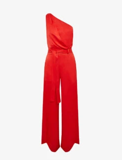 Reiss Eliza One-shoulder Woven Jumpsuit