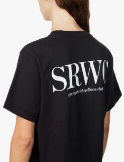 Upper East Side Logo Cotton-jersey T-shirt 11 Upper East Side Logo Cotton-jersey T-shirt -Whistles Shop R04081052 FADEDBLACKWHITE ALT04